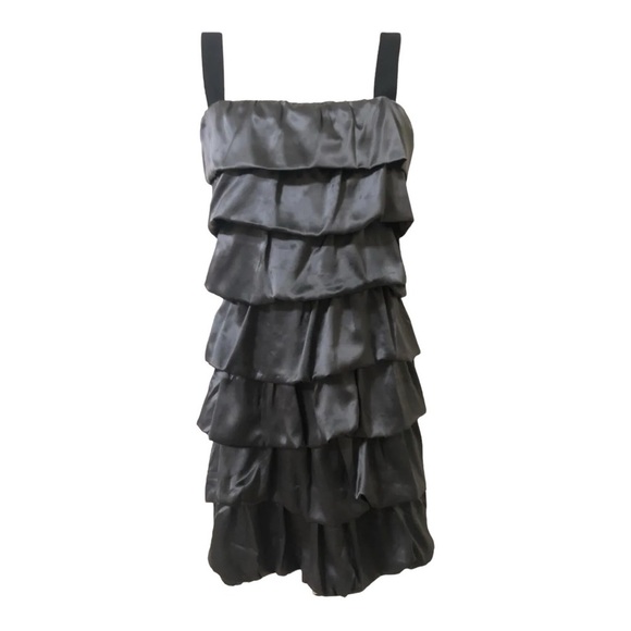 J Crew Black, Silk Knee Length Dress SZ XS - Picture 6 of 8